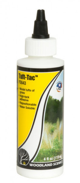 Woodland FS643 - Klebstoff superstark, wasserlöslich "Tuft-Tac" 118ml