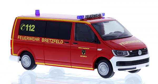 Rietze 53850 - Volkswagen T6 Bus Feuerwehr Bretzfeld