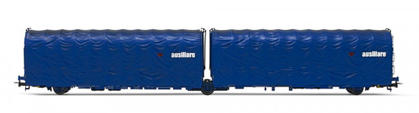 Rivarossi HR6569 - FS, 3-achs. Schiebeplanenwagen Las, „Ausiliare", Ep. IV