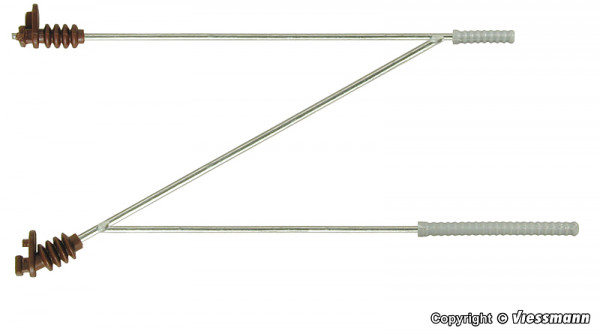 Viessmann 4169 - Ausleger lang, 5 Stück - ersetzt 41712