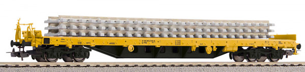 Piko 24501 - Flachwg. Rs Bauzug VI, beladen mit Betonschwellenstapel