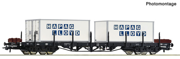 Roco 6600447 - MAV Rungenwagen Rs MAV + Container E4