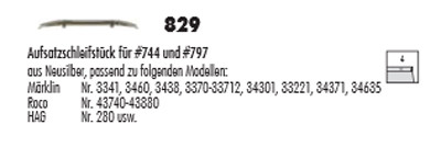 Sommerfeldt 829 - Aufsatzschleifstück für #744 und #797
