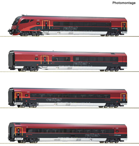 Roco 6210309 - ÖBB 4er Set Railjet 1 ÖBB E6