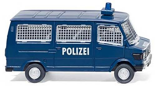 Wiking 086431- MB Polizei - Bus (MB 207D) saphirblau