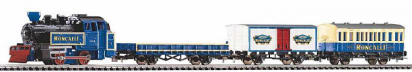 Piko 57142 - Start Set R/C Güterzug Dampflok "Roncalli" + 3 Güterwagen + Bettungsgleis