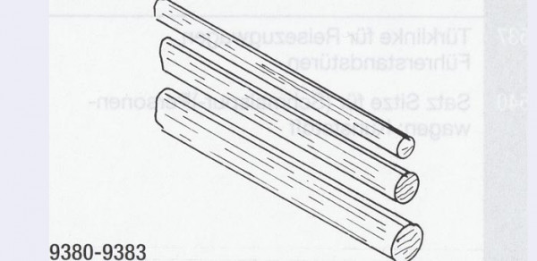Weinert 9380 - Rundholz 2mm Durchmes .10x25cm