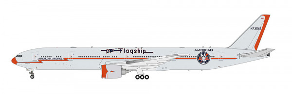 Herpa 614986 - American Airlines Boeing 777-300ER - Flagship Heritage Livery