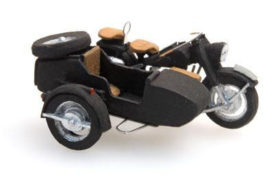 Artitec 387.68 - BMW R75 + Beiwagen Zivil Fertigmodell