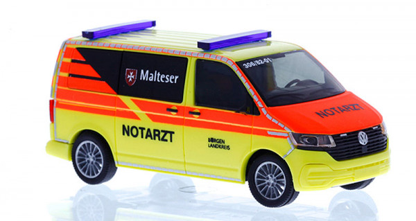 Rietze 53973 - Volkswagen T6.1 Notarzt Malteser Burgen Landkreis