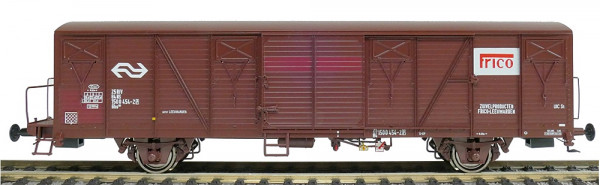 Exacttrain 20782 - NS gedeckter Güterwagen GS braun mit Bremserbühne Ep.4, "Frico"