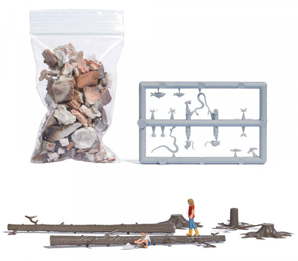 Busch 79819 - A-Set: Spielen am Waldbach H0