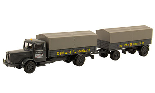 PMS 252850 - Set Edition Deutsche Bundesbahn Nr. 7 Büssing 8000 Pritschenlastzug Deutsche Bundesbahn