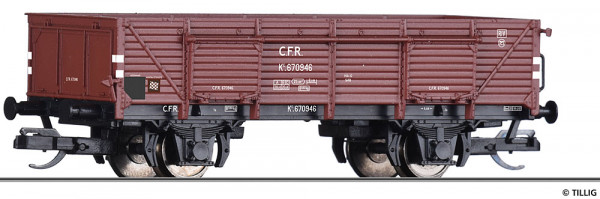 Tillig 17634 - Offener Güterwagen Ke der CFR, Ep. III
