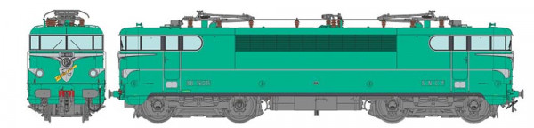 REE MB-141S - SNCF Ellok Serie BB16015 grün Usprungsausführung Ep.3, "FLECHE D`OR", mit DCC-Decoder