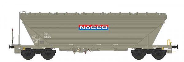 NME 517665 - NACCO Getreidesilowagen Uagpps 80m³ "NACCO", grau, geänd. Wag.nr., AC Ep.6