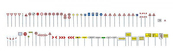 Faller 180533 - Set Verkehrsschilder