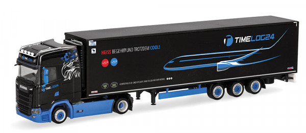 Herpa 319331 - Scania CS 20 HD Kühlkoffer-Sattelzug "timelog24"