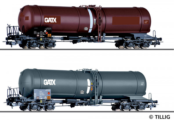 Tillig 70069 - DB AG Set 2-teilig Kesselwagen Zans Ep. 6, "GATX"