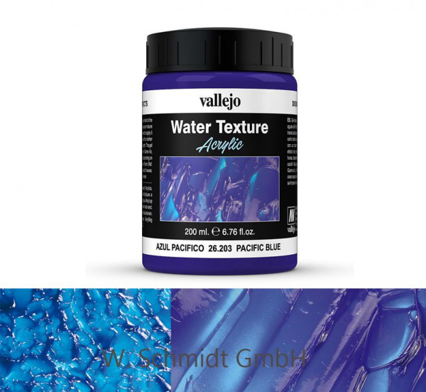 Vallejo 726203 - Effekte Pazifik Blau, 200 ml