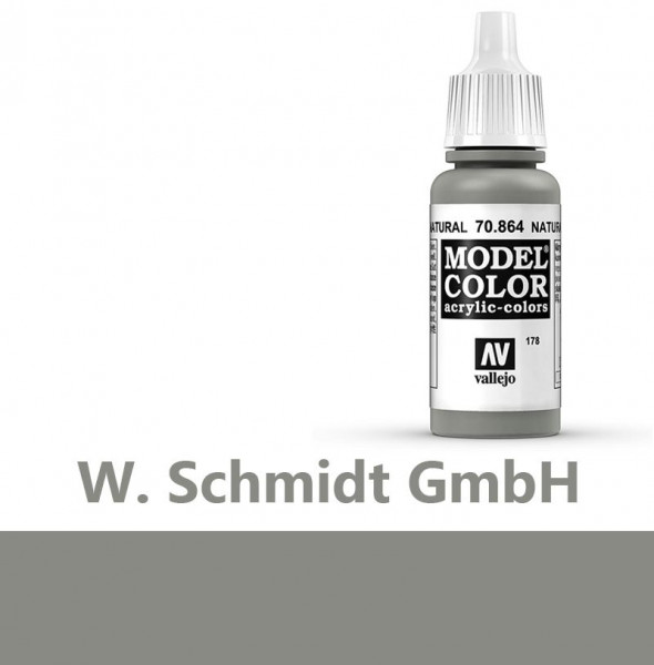 Vallejo 770864 - Model Color Farbe Stahlgrau, Metallic, 17 ml