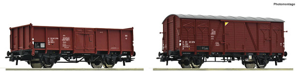 Roco 6600431 - CSD 2er Set Güterwagen CSD E4