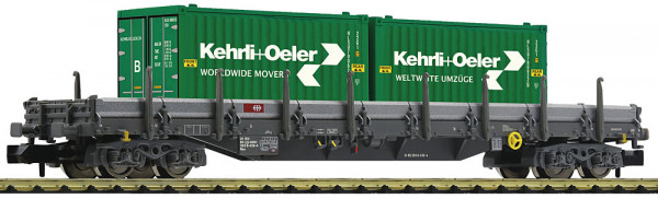 Fleischmann 6660092 - SBB Rungenwagen Res Ep.6, beladen mit 2x 20`Container "Kehrli + Oeler"
