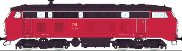 Lenz 40182-07 - DB Diesellok BR218 238-4, Ep.4c orientrot