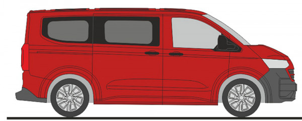 Rietze 11727 - Volkswagen e-Transporter T7 Bus KR FD intensive red