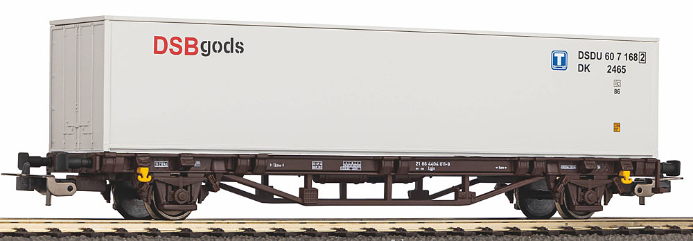 Piko 27720 - Containertragwg. Lgjs DSB V, beladen mit 40`Container DSB ...