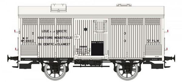REE WB-767 - PLM Kühlwagen (ex Primeur) weiß Ep.2, "ABBATOIR DE CLEMENCY"