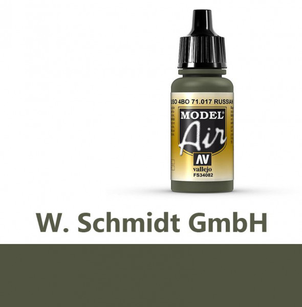 Vallejo 771017 - Model Air Russisches Grün, 17 ml