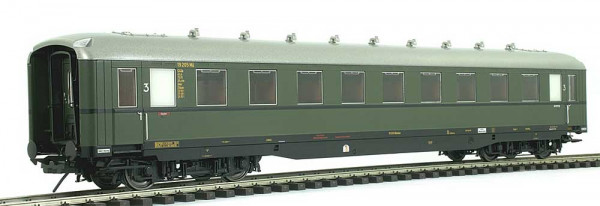 Lenz 41261-01 - DB Schürzenwagen C4ü-38 3.Klasse flaschengrün Ep.3a