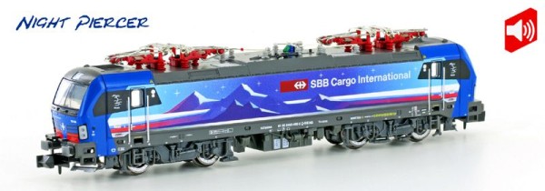 Hobbytrain H2999S - SBB Ellok BR193 Vectron SBB Cargo "Night Piercer" Ep.6, DCC + Sound