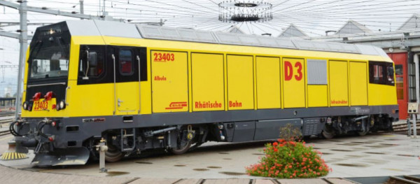 Bemo 1388113 - RhB Bahndienst-Diesellok Gmf 4/4 D3 KurvenSound