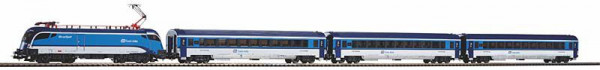 Piko 57179 - Star-Set Taurus CD Railjet mit 3 IC Persinenwagen Railjet mit Bettungsgleis