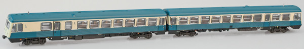 Liliput 163215 - DB Dieseltriebwagen BR 628.0 2-teilig oceanblau/beige Ep.4, Zugzielanzeige "Lindau"