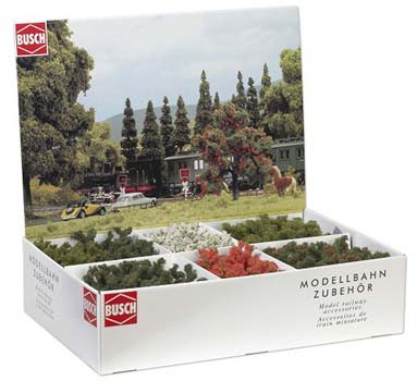 Busch 6334 - Großpackung 45 Laub-/Obstbäume