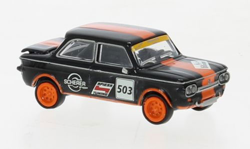 Brekina 28256 - NSU TTS Spiess-Tuning schwarz, orange, 1966, Spiess,