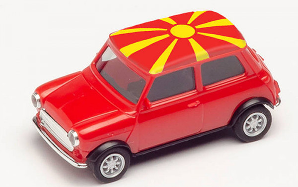 Herpa 420792 - Mini Cooper EM 2021, Nordmazedonien
