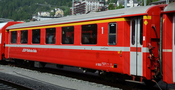 Bemo 3268163 - RhB A 1253 Einheitswagen I rot