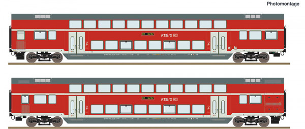 Roco 6220249 - DB-AG 2er Set Dosto RE2 DB AG AC E6