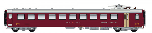 LSmodels 47259DC - SBB Speisewagen EWI Dr4 "Restaurant" Ep.3, erhabene Anschrift