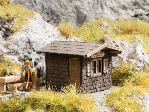Noch 14338 - Schutzhütte "Babenstuber Hütte" 4,6 x 3,7 cm, 3,2 cm hoch