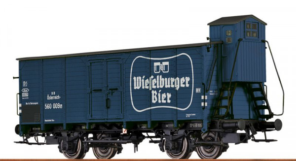 Brawa 67461 - BBÖ gedeckter Güterwagen mit Bremserhaus Ep.3, "Wieselburger"