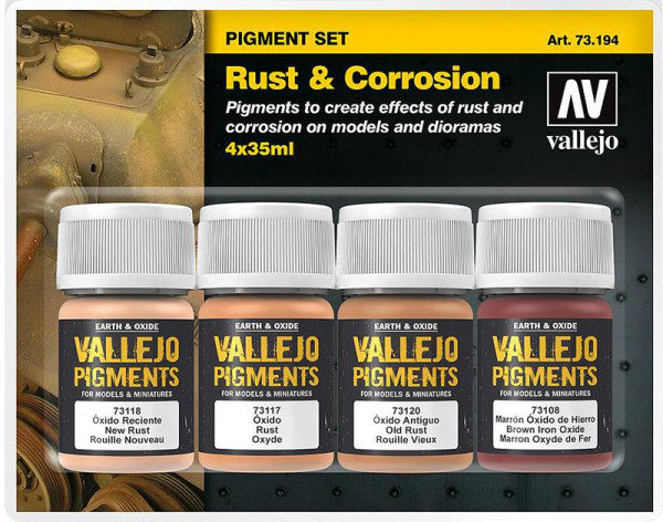 Vallejo 773194 - Pigment-Set Rost und Korrosion