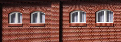 Auhagen 80214 - Fenster M weiß 20 St. je 12 x 8 mm