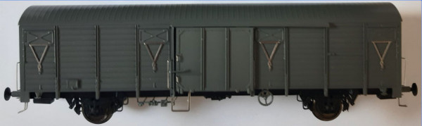 Exacttrain 23030 - PKP Set 2-teilig gedeckte Güterwagen Gbs braun