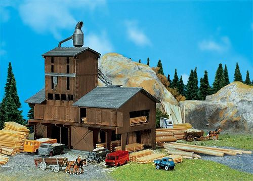 Faller 222181 - Sägewerk patiniertes Modell