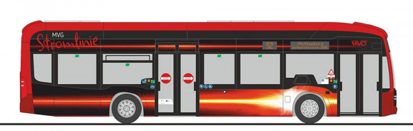 Rietze 75617 - Mercedes-Benz eCitaro MVG Lüdenscheid